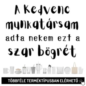 A kedvenc munkatársam...