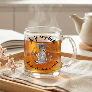 vicces ajándék anyáknak - vicces üvegbögre - a jó anyukák mondanak csúnya szavakat minta